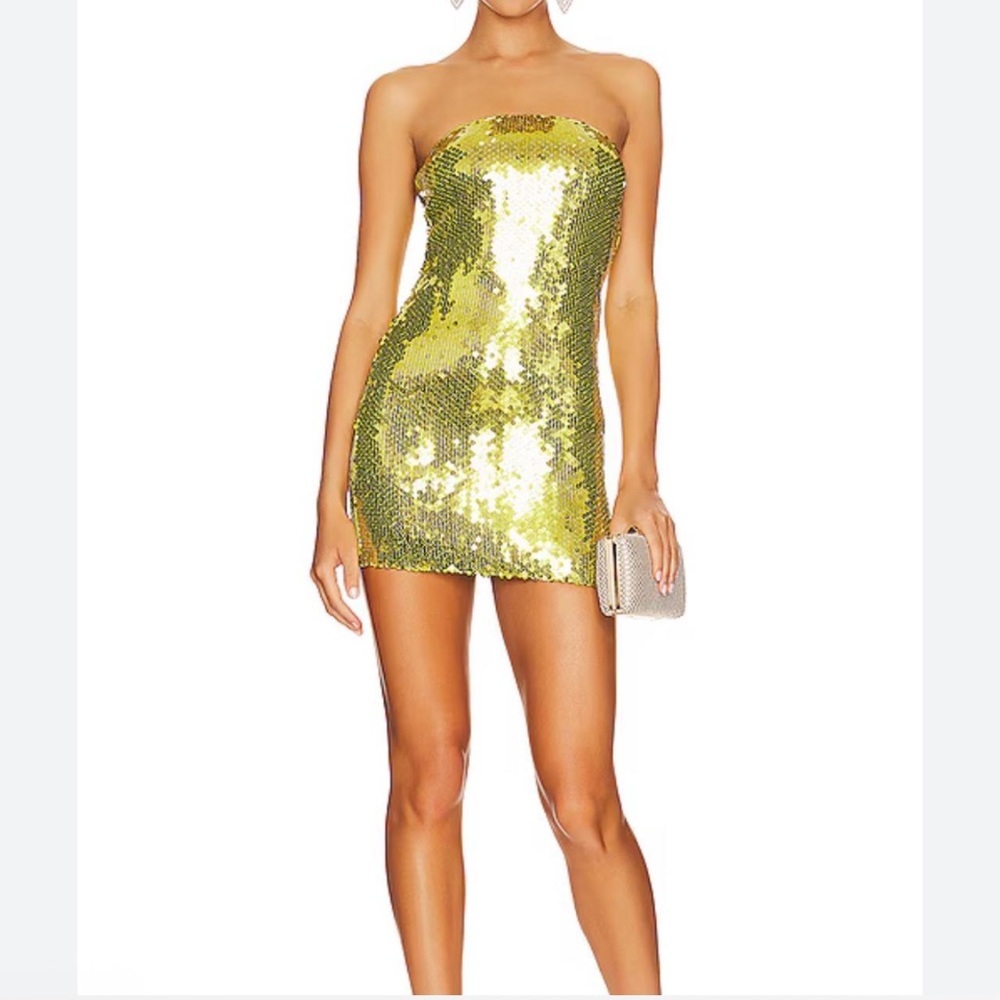 The Adamane Gisele Mini Sequin Dress XS
